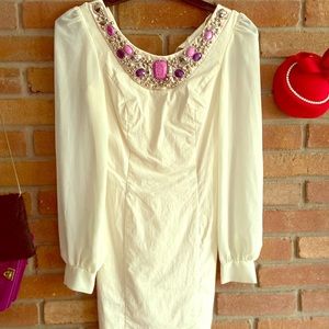 Jane Norman Dress in Cream / Size XS